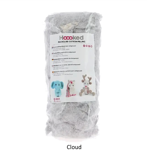 Hoooked 100% Recycled Cotton Filling / Stuffing - 100g