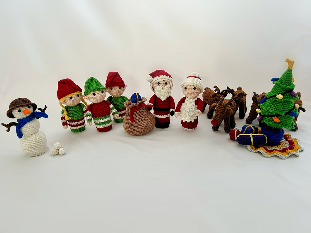 Santa & Friends - Teeny Tribe Character Collection - Yarn pack & Pattern
