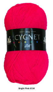 Cygnet DK Neon Rainbow Yarn Pack - 7x100g