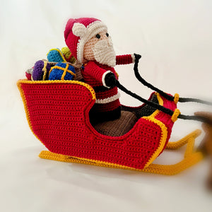 Sleigh & Reindeer - Teeny Tribe Character Collection - Crochet Pattern