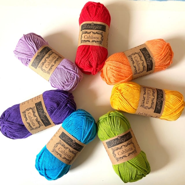 Scheepjes Cahlista Rainbow Yarn Pack - 7x50g