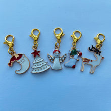 Load image into Gallery viewer, Christmas Stitch Markers - Set of Five
