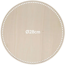 Load image into Gallery viewer, Wooden Bag Base Perforated - Round
